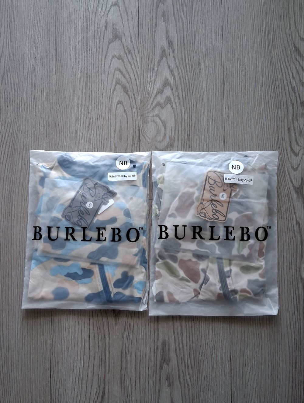 Burlebo Camo Baby Zip Up Set Of 2